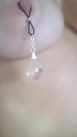 Bijou de seins Argent, Cristal baroque Swarovski