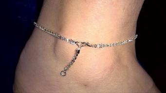 Chaîne de cheville Argent Miami