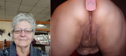 Grandma loves her butt plug 